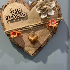 Mother's day Wooden heart